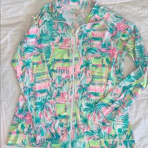 Lilly Pulitzer 🌸 UPF 50+ zip up “perfect match”